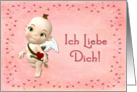 Cupid Valentine German card