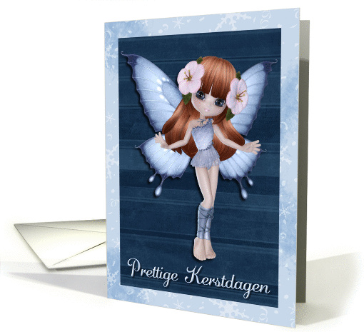 Dutch Merry Christmas Fairy Prettige Kerstdagen card (999615)