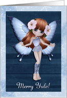 Merry Yule! Fairy card