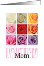Mom - Happy Mother’s Day, Rainbow Roses card