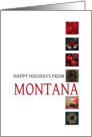 Montana Happy Holidays - Red christmas collage card