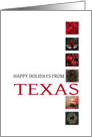 Texas Happy Holidays - Red christmas collage card