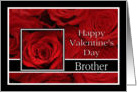 Boyfriend - Valentine’s Day Roses red, black and white card