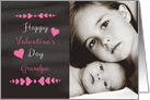 Grandpa - Valentine’s Day Card Chalkboard look Photo Card