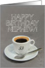 53rd Birthday for Nephew - Espresso Coffee card