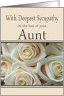 Aunt Sympathy Pale Pink Roses card