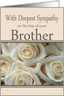 Brother Sympathy Pale Pink Roses card