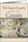 Cousin With Deepest Sympathy Pale Pink Roses card