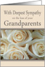 Grandparents - With Deepest Sympathy, Pale Pink roses card
