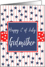 Godmother 4th of July Blue Chalkboard card