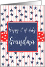 Grandma 4th of July Blue Chalkboard card
