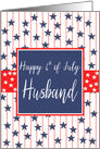 Husband 4th of July Blue Chalkboard card