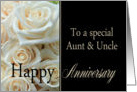 Anniversary card to Aunt & Uncle - Pale pink roses card
