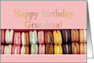Happy Birthday for Grandma - French macarons card