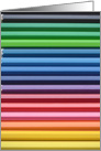 Rainbow Color Pencils Gaypride Birthgay card