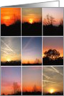 Sunset Collage Photo Blank Any Occasion card
