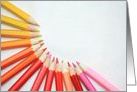 Colored Pencils Blank Any Occasion card