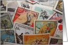 Stamps Sports Theme Blank Any Occasion card