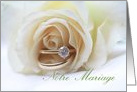 Notre Mariage French Wedding Invitation card