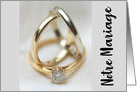 Notre Mariage, French Wedding Bands Invitation card