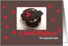 Aunt Sweet Christmas Chocolate Cupcake card