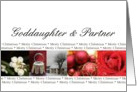 Goddaughter & Partner Merry Christmas collage card