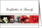 Godfather & Family Merry Christmas collage card