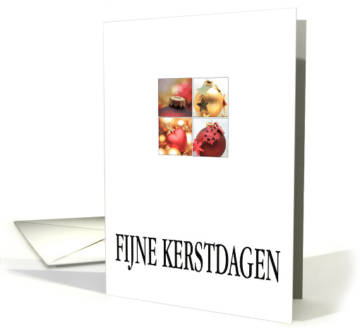 Dutch Christmas Fijne feestdagen 4 Ornaments Collage in... (1092252)