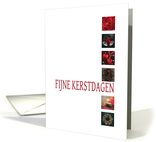 Dutch Christmas Fijne Kerstdagen Red Christmas Collage card (1092274)