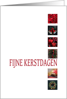 Dutch Christmas Fijne Kerstdagen Red Christmas Collage card