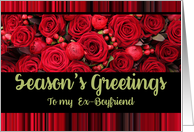 Ex-Boyfriend Season’s Greetings Roses and Winter Berries card