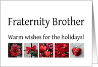 Foster Parents - Red Collage warm holiday wishes card