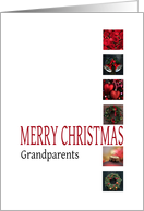 Grandparents - Merry Christmas - Red christmas collage card