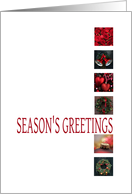 Season’s Greetings - Red collage card