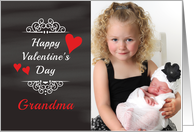 Grandma - Valentine’s Day Card Chalkboard look Photo Card