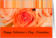 Grandma - Valentine’s Day Card Orange roses card