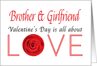 Brother & Girlfriend - Valentine’s Day is All about love card