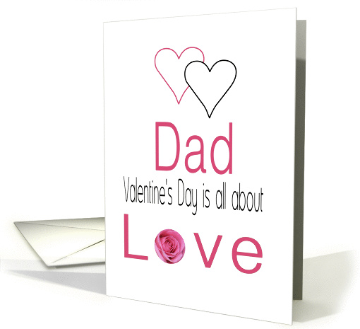 Dad - Valentine's Day is All about love card (1197076)