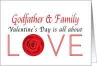 Godfather & Family - Valentine’s Day is All about love card