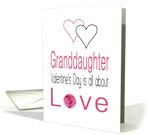 Granddaughter - Valentine's Day is All about love card (1198354)