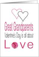 Great Grandparents - Valentine’s Day is All about love card