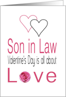 Son in Law - Valentine’s Day is All about love card