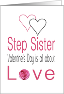 Step Sister - Valentine’s Day is All about love card