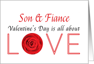 Son & Fiance - Valentine’s Day is All about love card