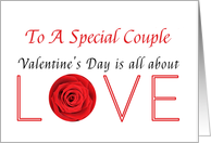 To a special couple ...