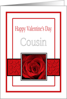 Colleague - Valentine’s Day Roses red, black and white card