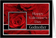 Godmother - Valentine’s Day Roses red, black and white card