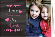 Aunt - Valentine’s Day Card Chalkboard look Photo Card