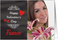 Fiance - Valentine’s Day Card Chalkboard look Photo Card