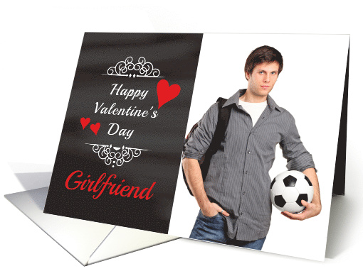 Girlfriend - Valentine's Day Card Chalkboard look Photo card (1204054)